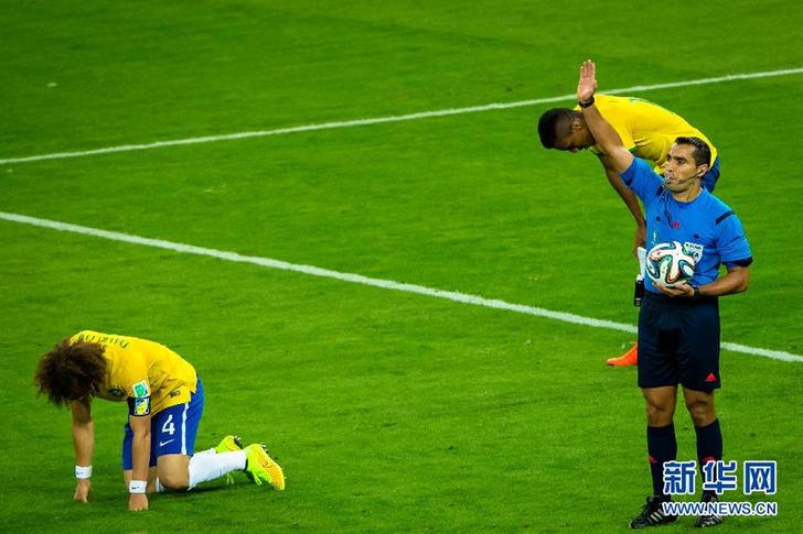 德国队7比1大胜巴西队闯进世界杯决赛