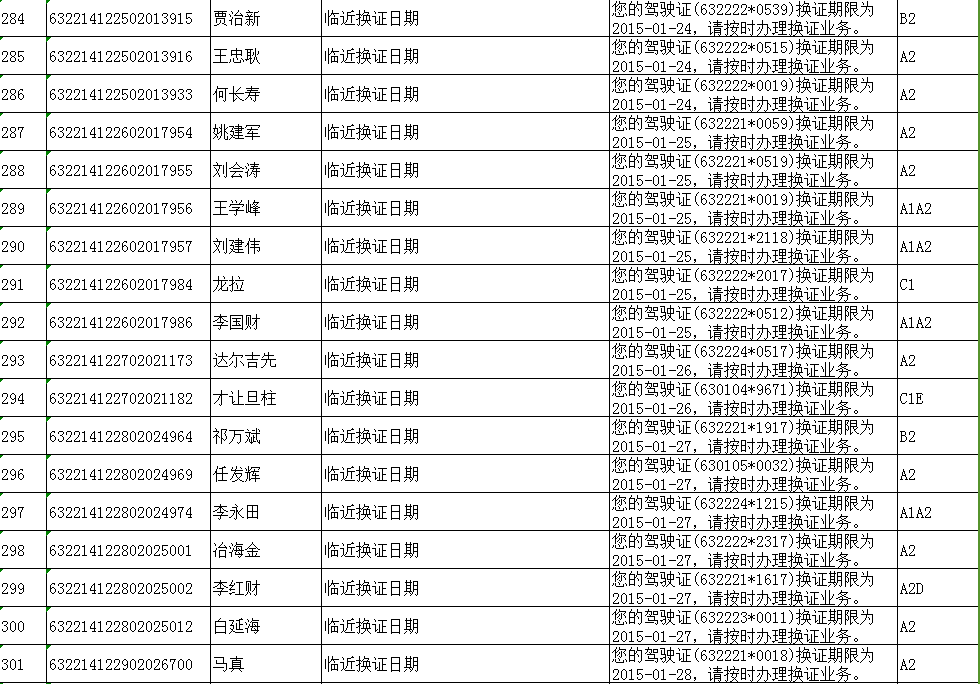 驾驶人海北车管所_驾驶人_20150104告知信息