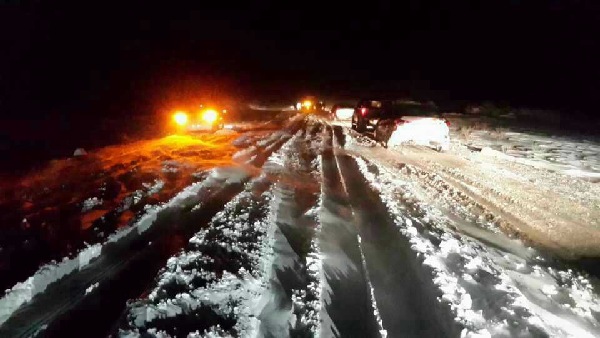 青海都兰遭遇大雪天气 部分地区降雪量达30厘米