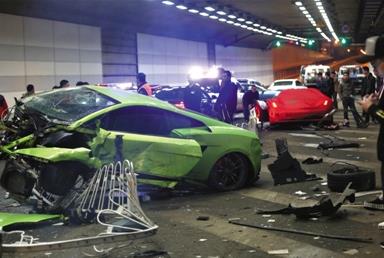 北京鸟巢隧道飙车案一审宣判 两车主时速最高