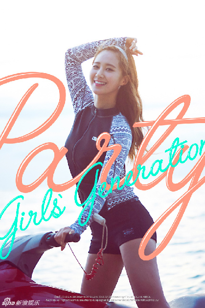 组图:少女时代Yuri胸前大解放 比基尼挤出深沟