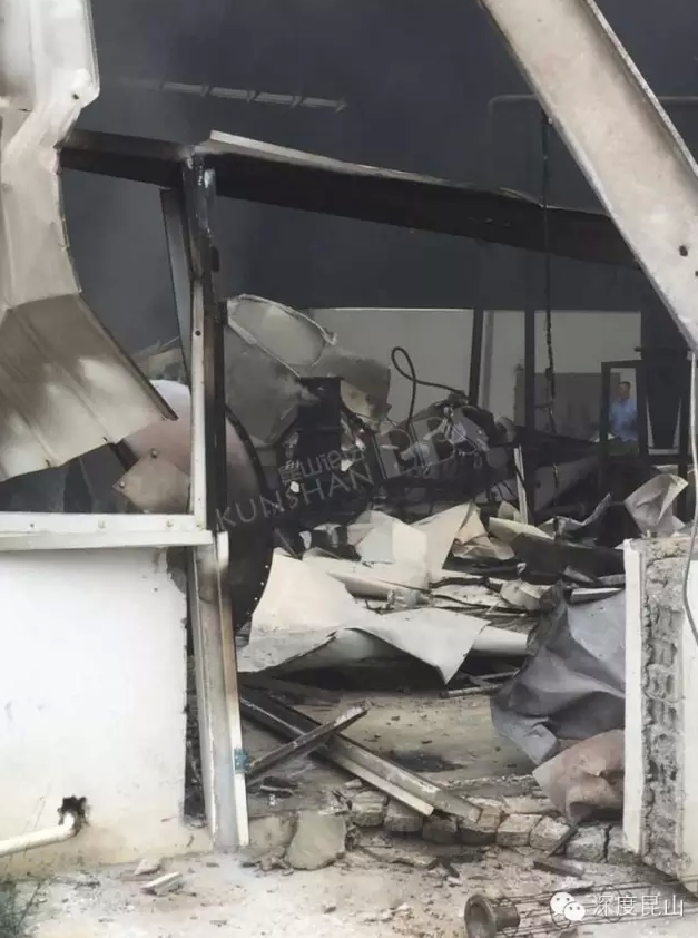 昆山石牌一厂区发生剧烈爆炸 原因正在调查伤