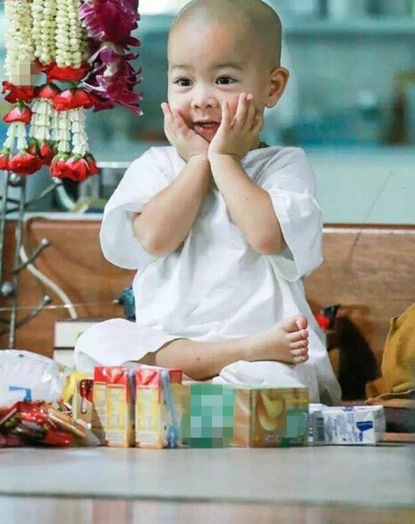 泰国超萌小和尚 网友:真想咬一口!(图)