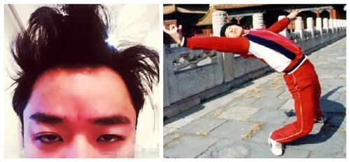 [组图]明星爱自侃: 甄子丹晒练功照 自侃成老腊