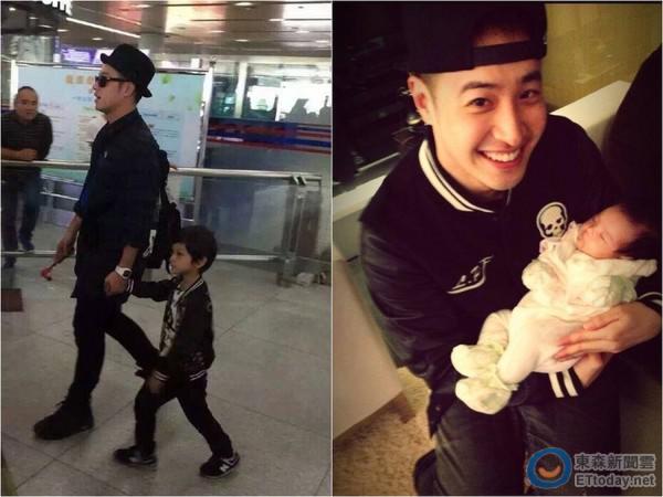  潘玮柏带儿子现身  网友:玮柏竟然当爸爸啦!(组