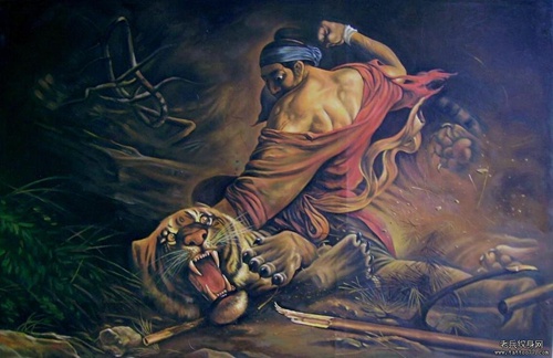 武松墓情人节后被撒满花瓣 调侃想请武松去抓