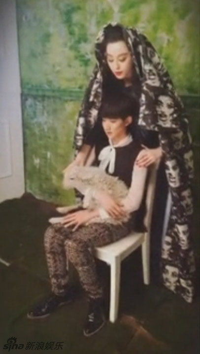 范冰冰王源拍写真 为电影《爵迹》拍摄写真大