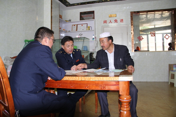 同德县国家税务局走访营改增纳税人