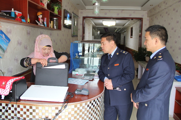 同德县国家税务局走访营改增纳税人