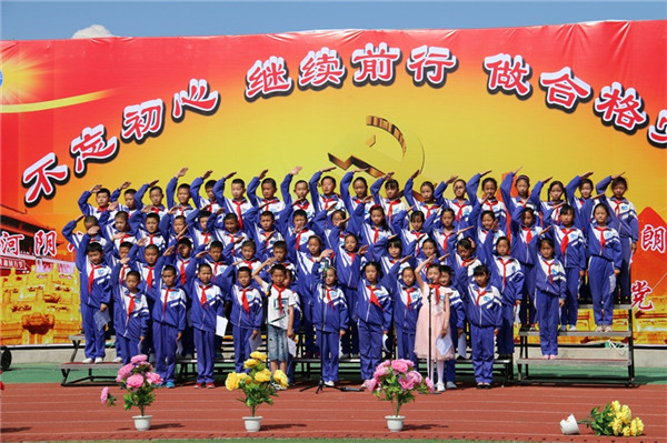 不忘初心 继续前行 做合格党员--河阴小学庆祝