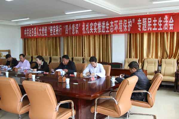 达日县人大党组班子召开坚定践行'四个意识',扎