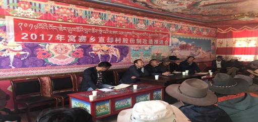 农牧林业科技局召开窝赛乡直却村股份制改造推