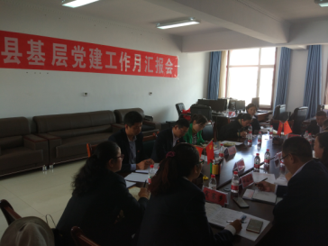 达日县召开基层党建工作月汇报会