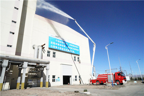 青海消防总队海北支队开展大跨度大空间厂房灭