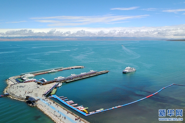 青海湖面积持续扩大 达到17年来最大值