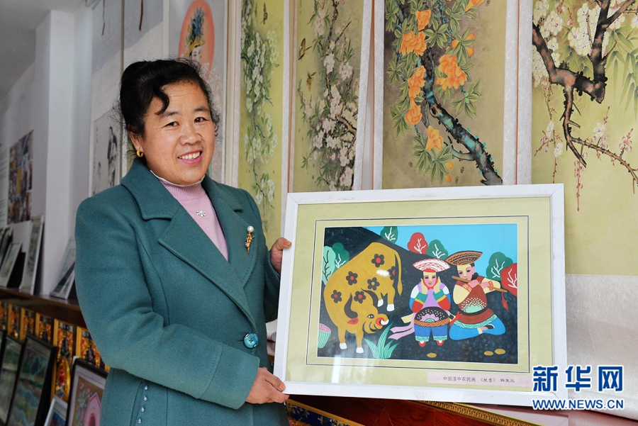 农民画画家韩复兰:用心记录新生活 用笔描绘新