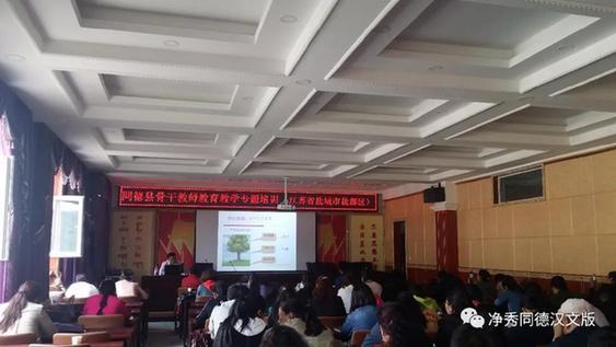 同德县举办骨干教师专题培训活动