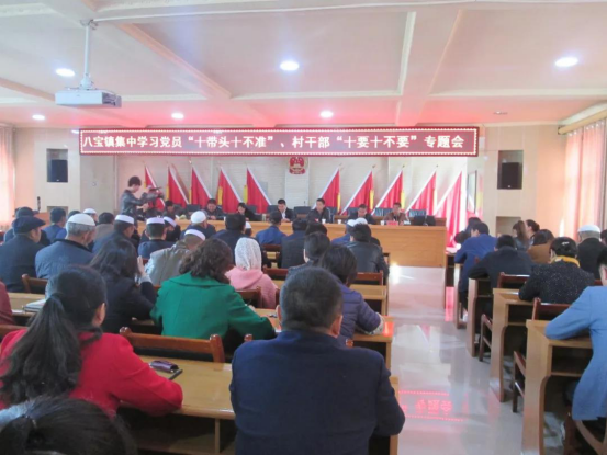【乡镇动态】八宝镇借助四个一推动各项工作