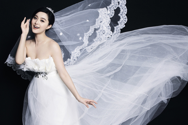 超人气女星婚纱艺术照