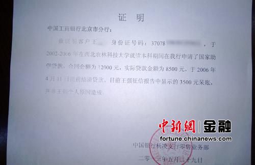 中国银行工作收入证明