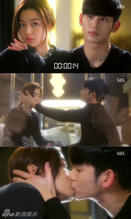 《来自星星的你》吻戏大全 女神全智贤N-1次献