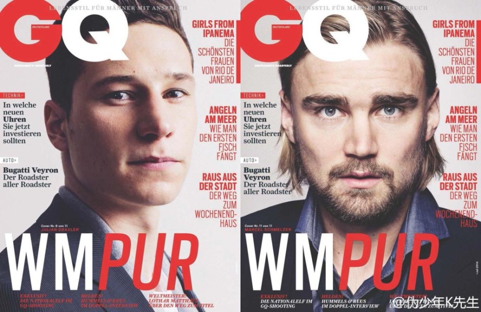 德国男模队成员登杂志封面 帅到没朋友