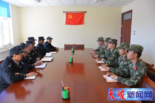 天峻县护路中队开展铁路护路联防 应急反恐演