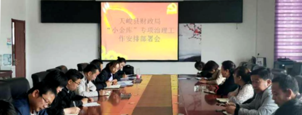天峻县财政局安排部署小金库专项治理工作