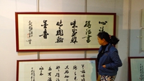 中国梦·秦风书韵古槐情 李平逊书法作品在青海展出