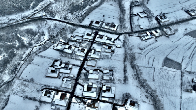 青海化隆：银装素裹 雪景如画