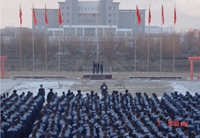 青海省柴达木监狱新年开展升国旗及监区文化活动剪影